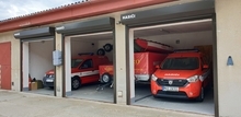 Malá garáž s technikou TA1 VW Caddy, VEA Dacia Dokker a přívěsy