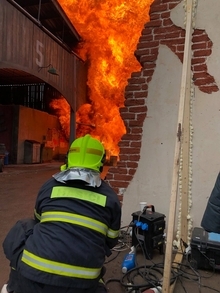 Požární asistence při natáčení filmu